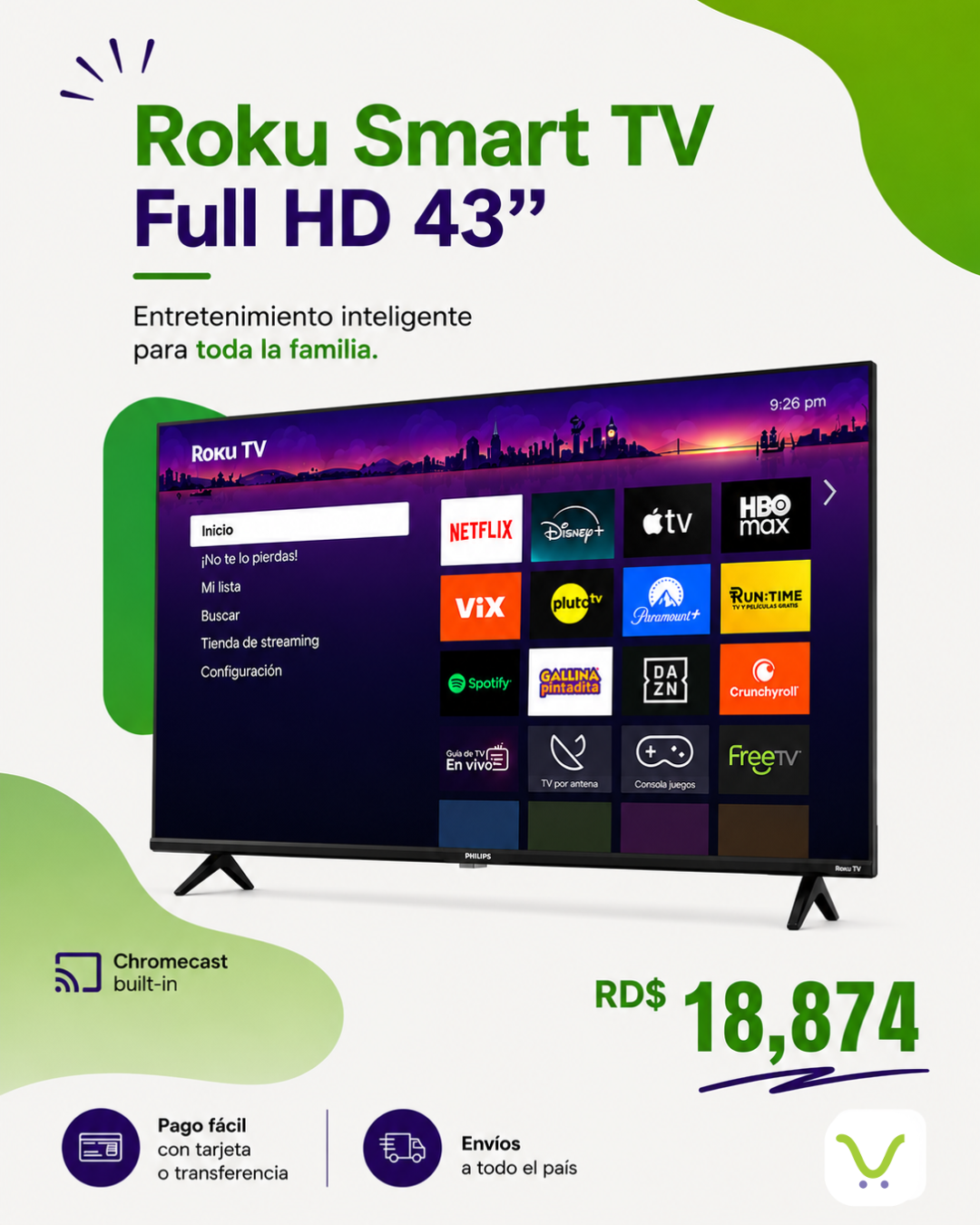 ROKU Smart TV Full HD 43"