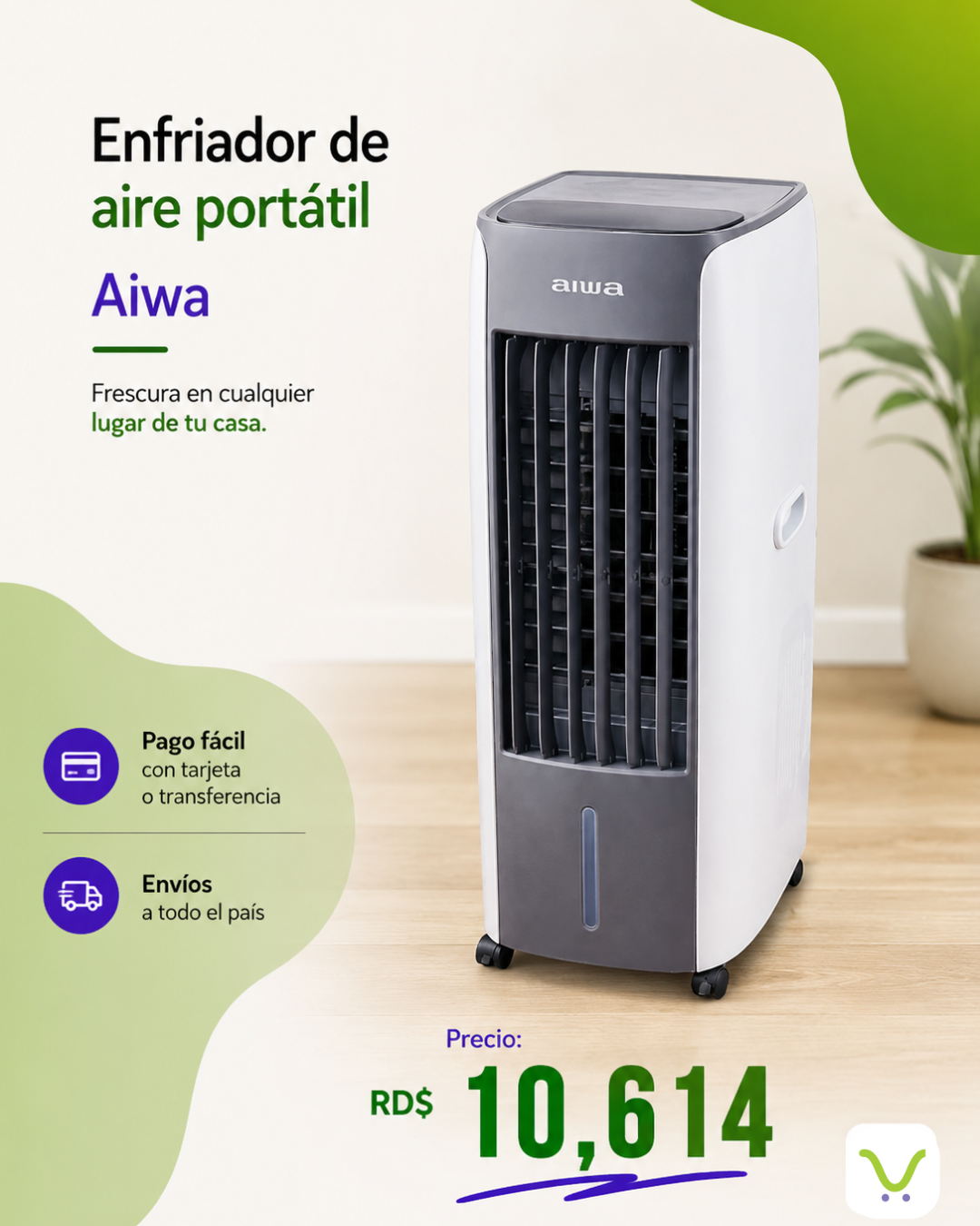 Enfriador de aire portafil AIWA