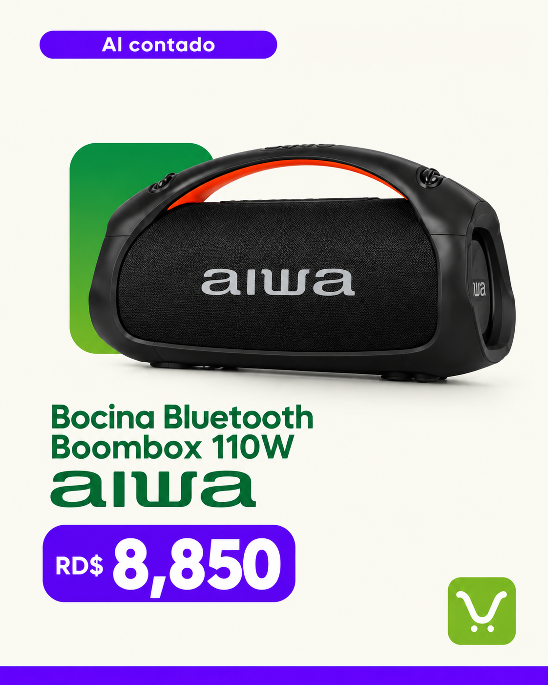 Bocina Bluetooth Boombox 110W