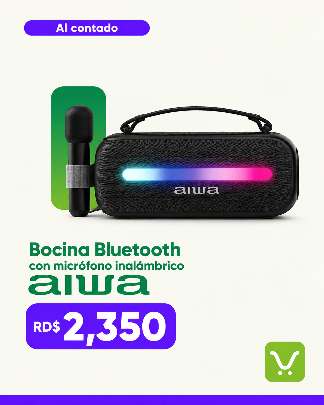 Bocina Bluetooth con microfono