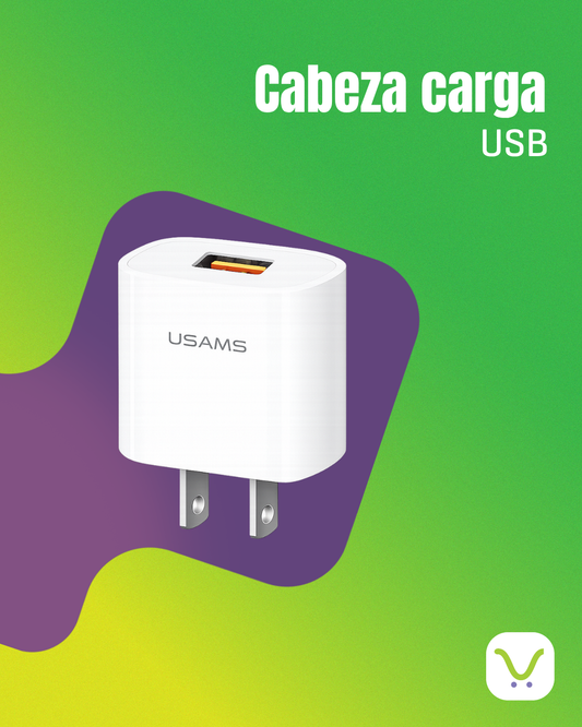 Cabeza Carga USB