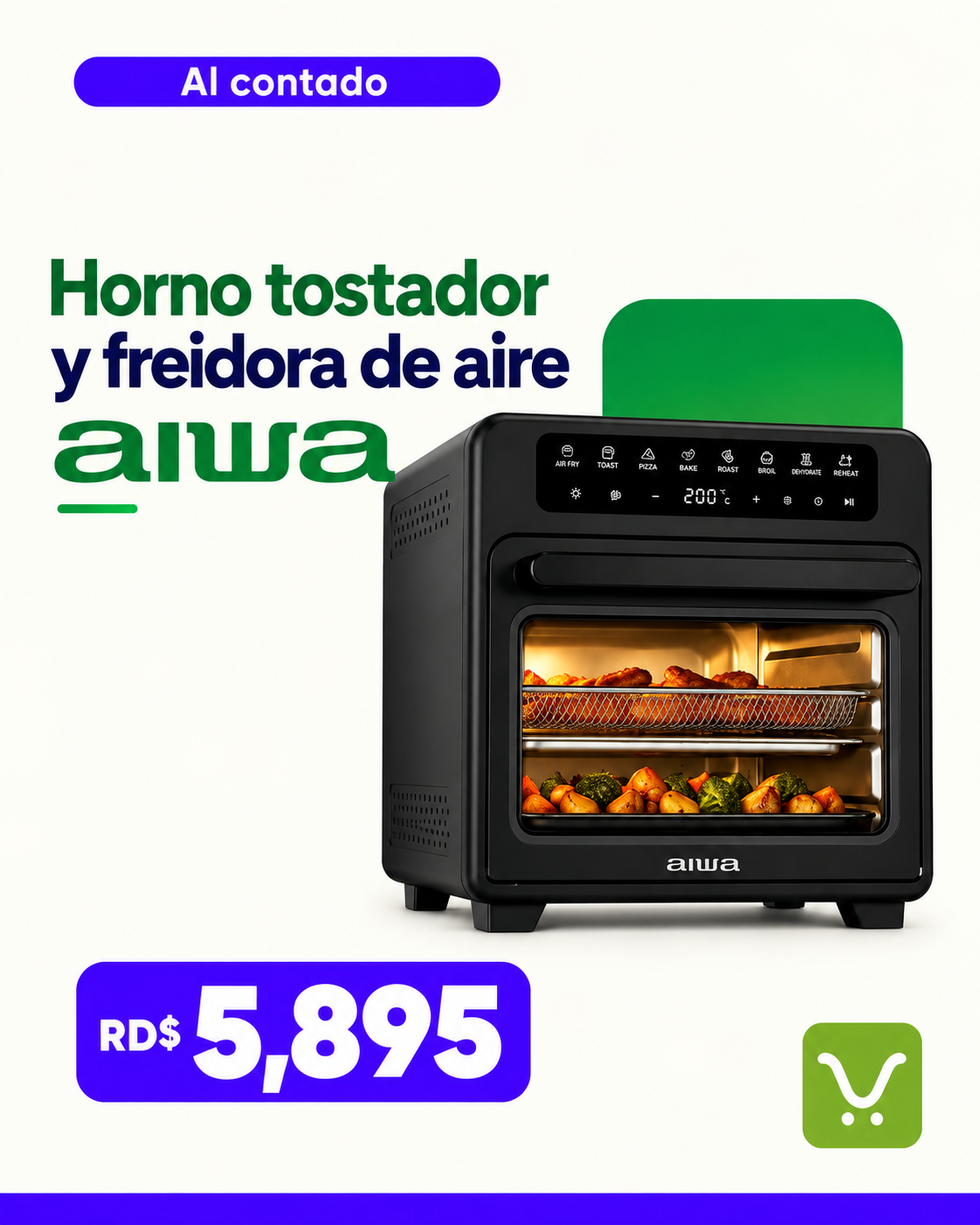Horno tostador y freidora de aire