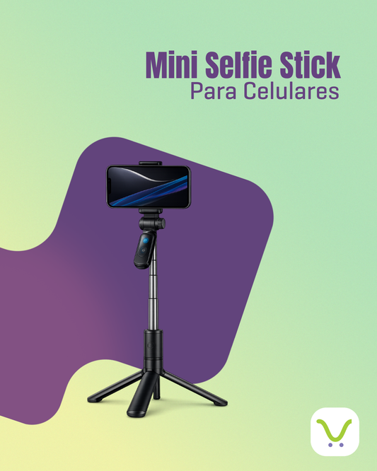 Mini Selfie Stick inalámbrico de 1.1M para celulares