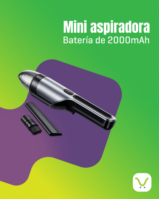 Mini aspiradora con batería de 2000mAh