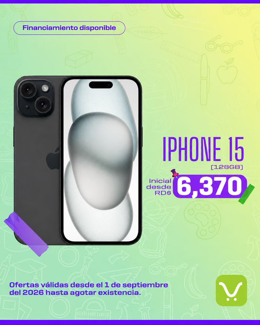 Financiamiento IPhone 15