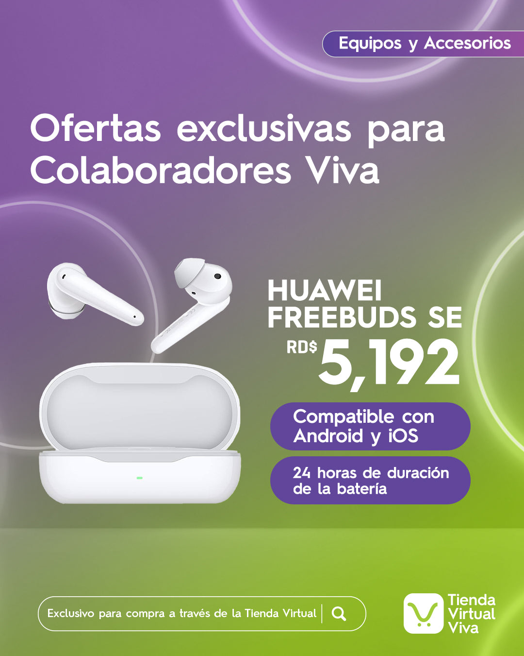Huawei Freebuds SE Oferta Colaboradores VIVA