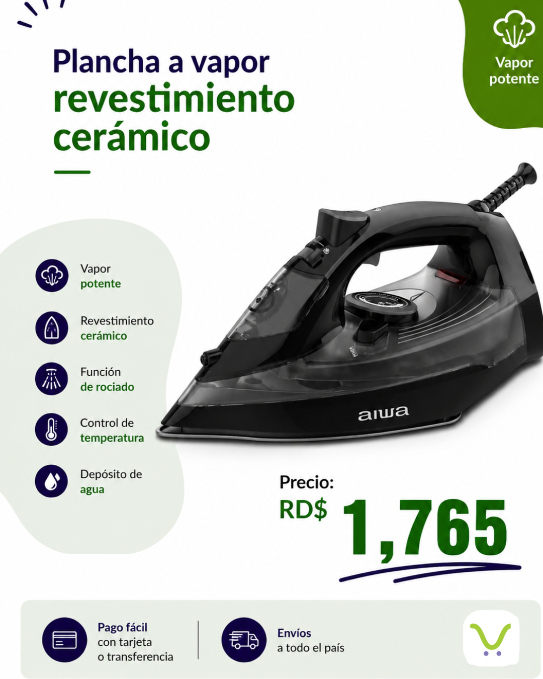 Pancha a vapor revestimiento ceramico