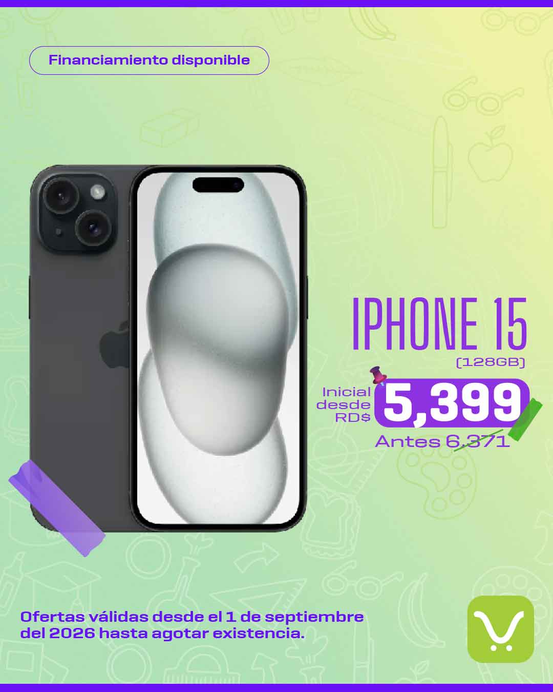 Financiamiento IPhone 15