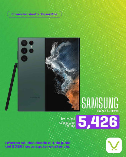 Financiamiento Samsung S22 ULTRA