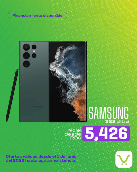 Financiamiento Samsung S22 ULTRA