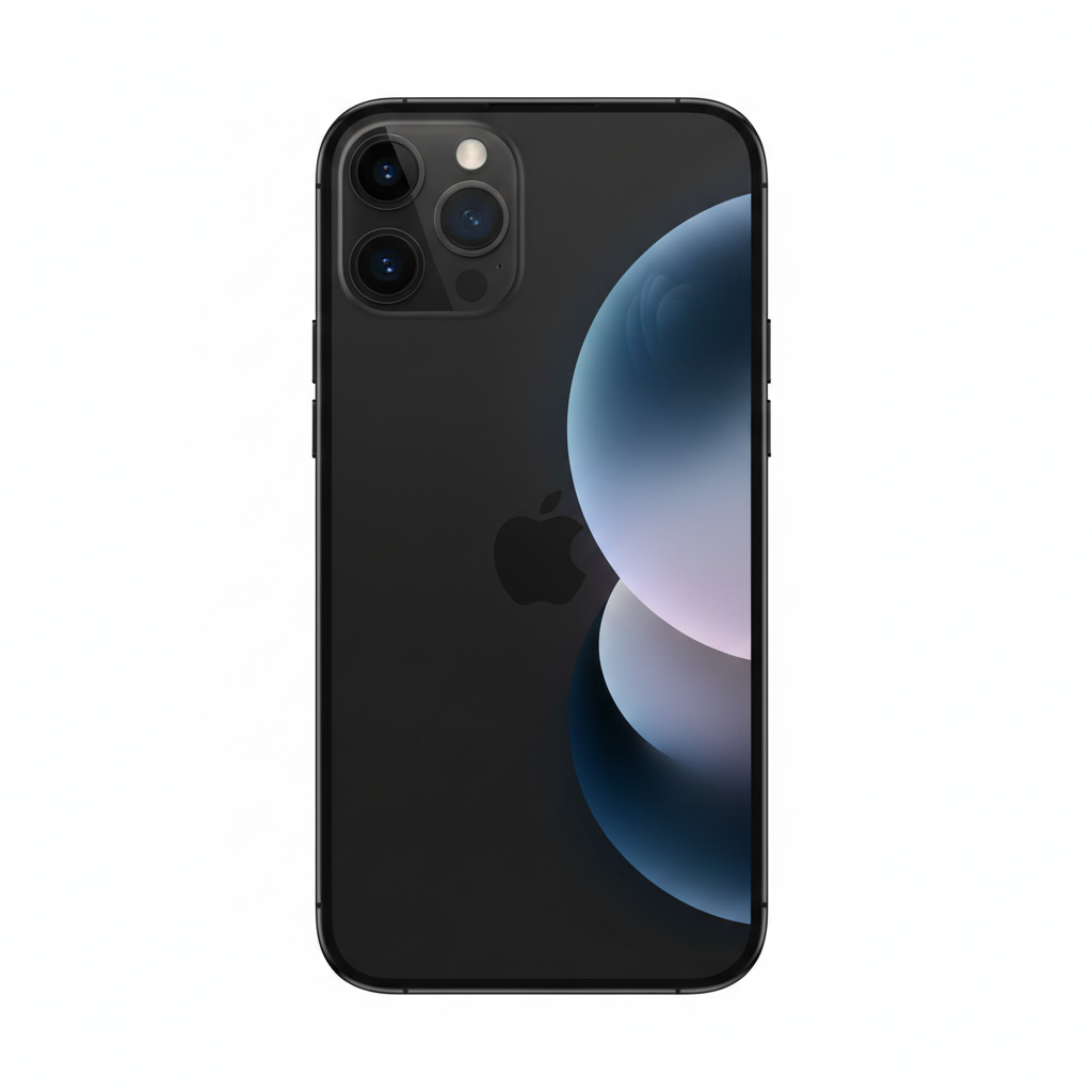 Iphone 12 color negro fot de perfil