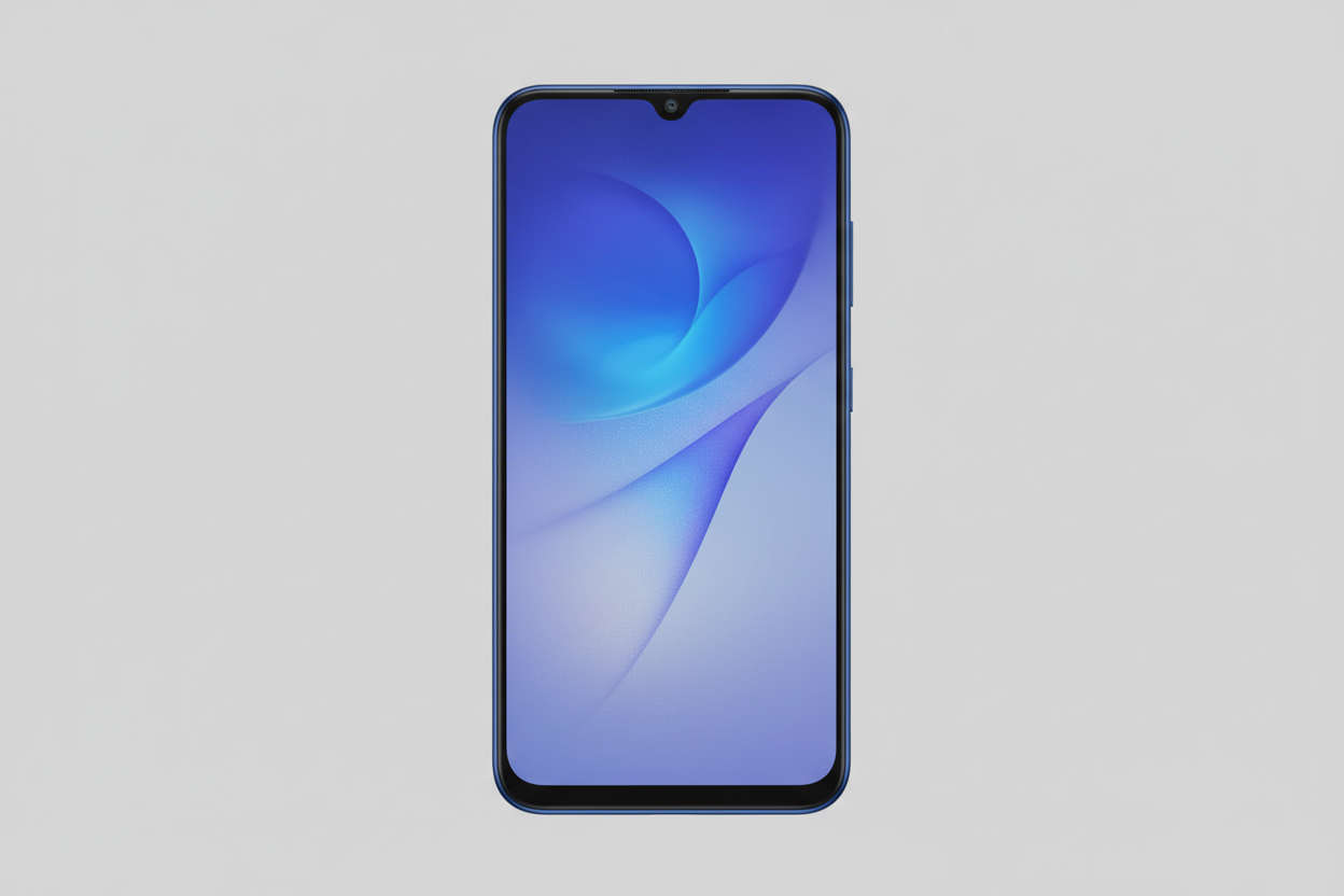 Samsung Galaxy A 06 color azul foto de frente
